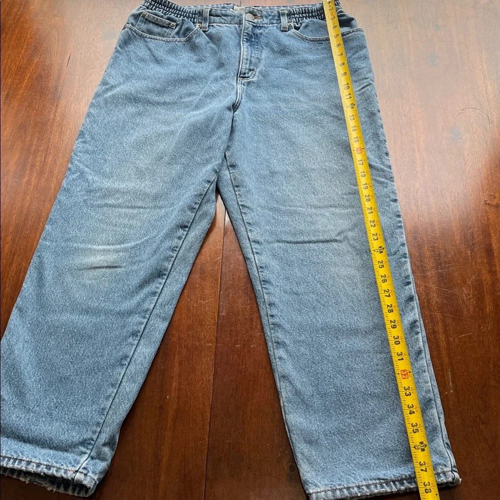 VTG LL Bean Flannel Lined Original Fit/Relaxed Jeans Size 14 - Picture 8 of 12